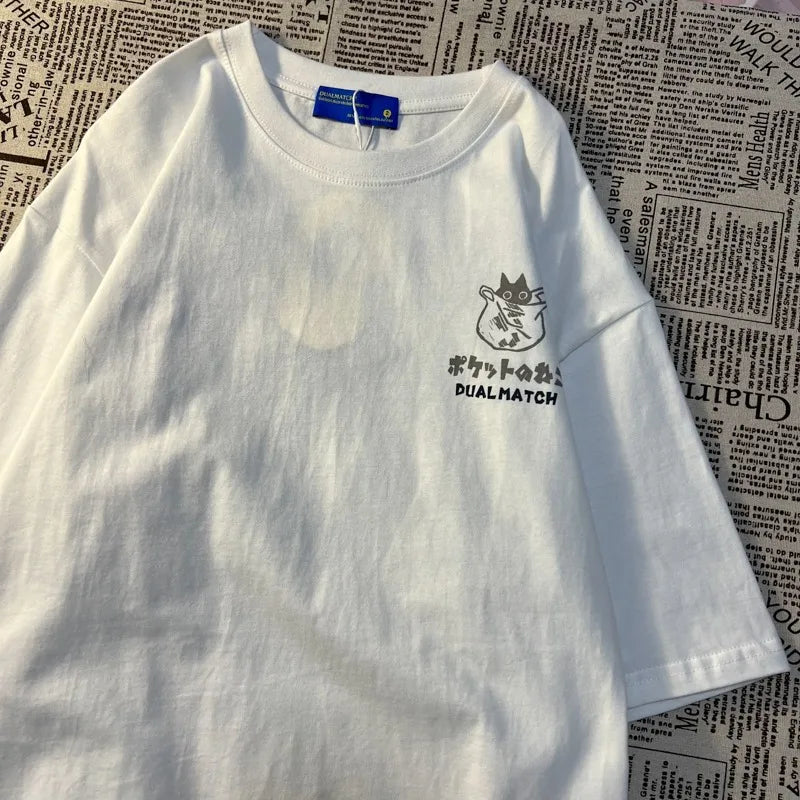 Cat Graphic Vintage Tee