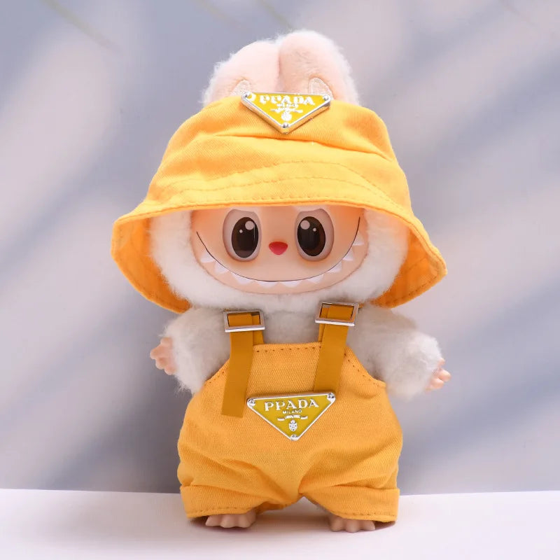 Labubu Doll Outfit (17cm) – Luxury Hat & Clothes Set