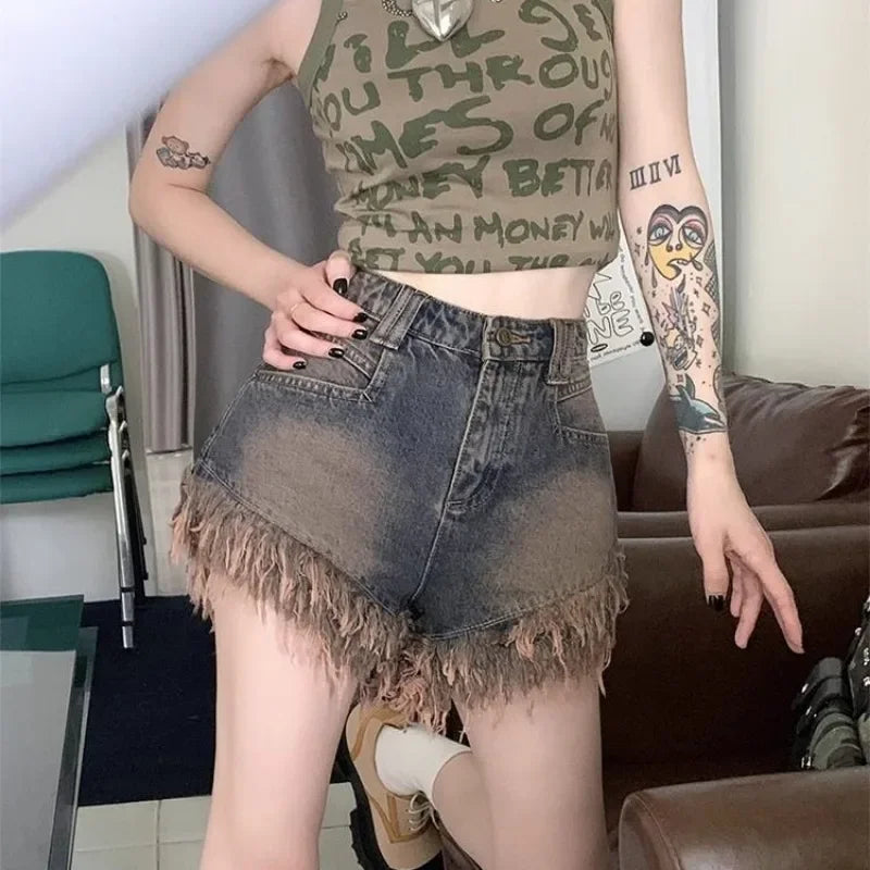 Baggy Loose Denim Shorts – Outdoor Summer Wear