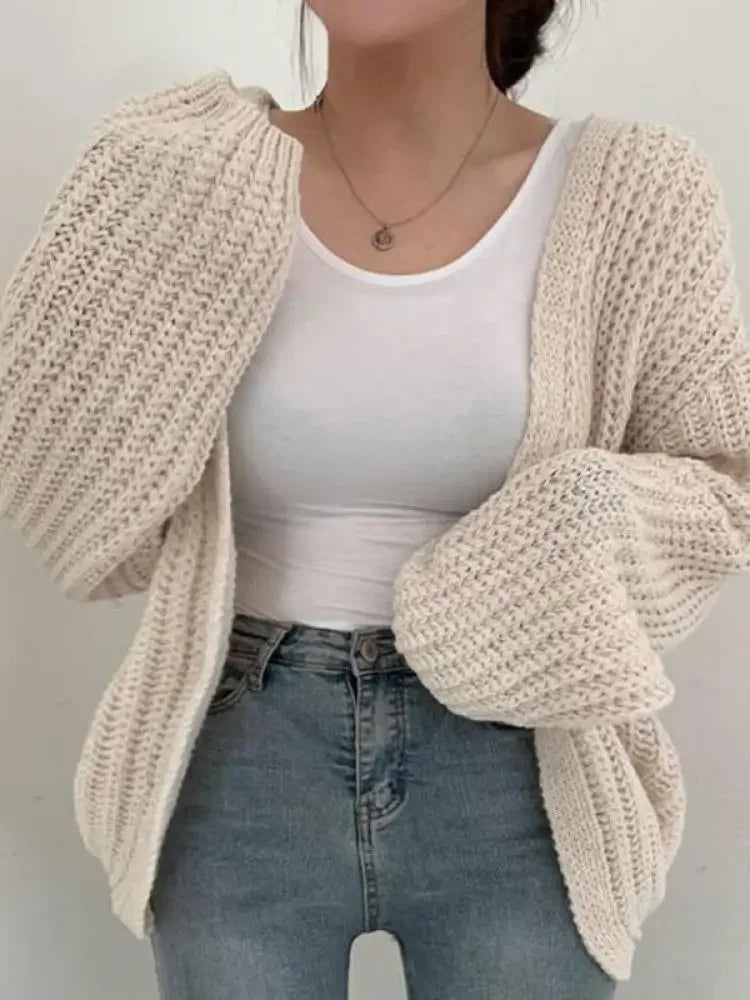 Striped Cardigan Sweater – Casual Coat Knitwear