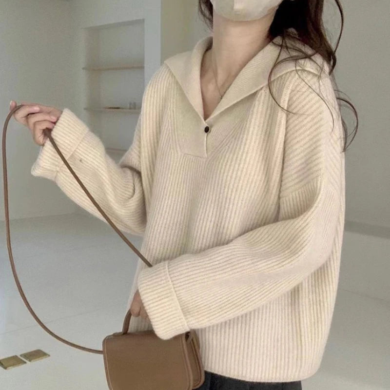 Pink Pullover Sweater – Trend Thermal Knit
