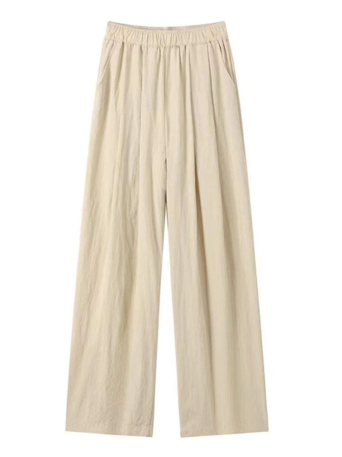 Wide Leg Cotton Pants – Loose Comfortable Long Trousers