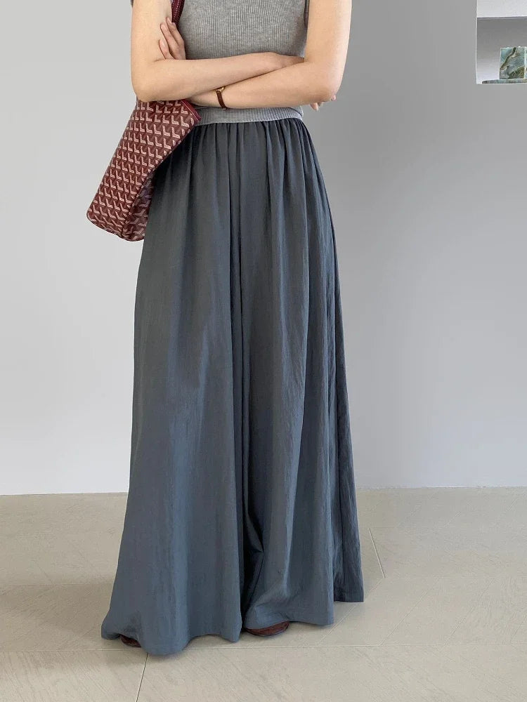Summer Black Loose Casual Pants – High Waist Wide Leg
