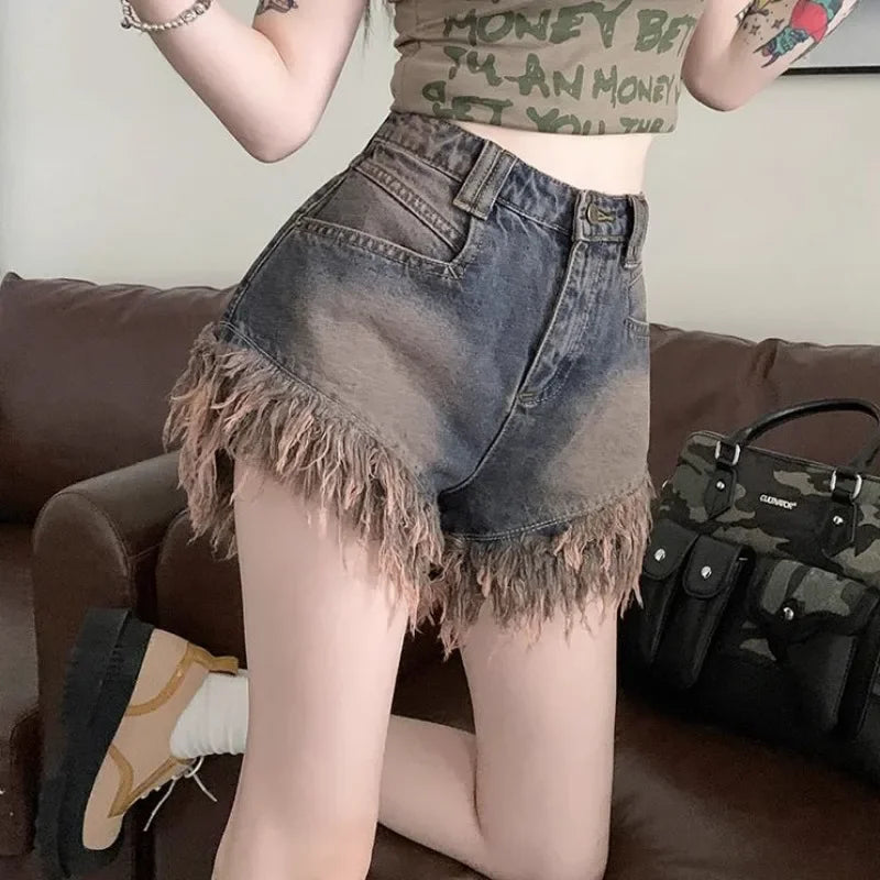 Baggy Loose Denim Shorts – Outdoor Summer Wear