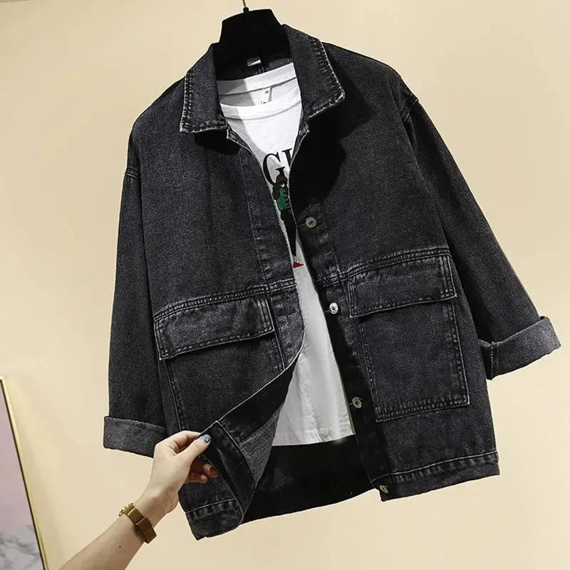 Loose Student Denim Jacket