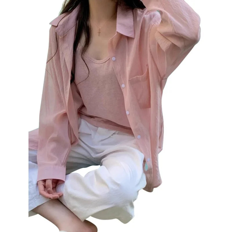Versatile Summer Sunscreen Shirt – Wrinkle-Resistant Cardigan
