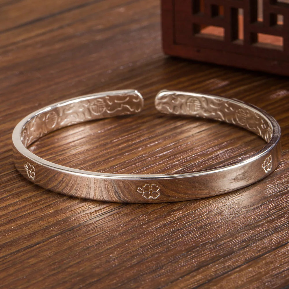 925 Sterling Silver Clover Luxury Bracelet