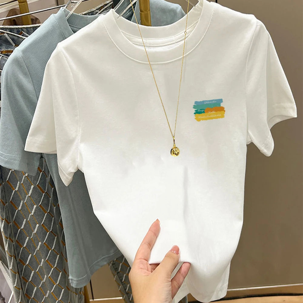 White Cotton Tee – Loose Summer Fit