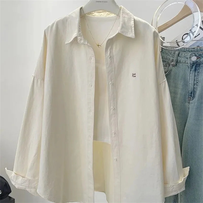 Solid Color Short Coat – Loose Blouse Jacket