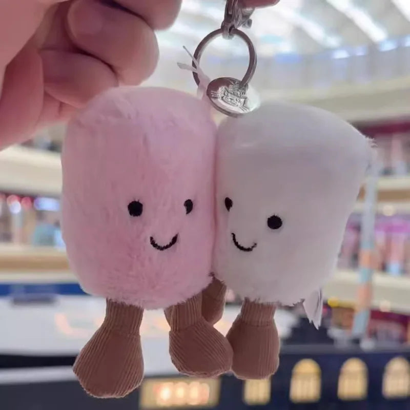 Jelly Cat Plush Keychain – Cotton Candy Two-Tone Soft Plush