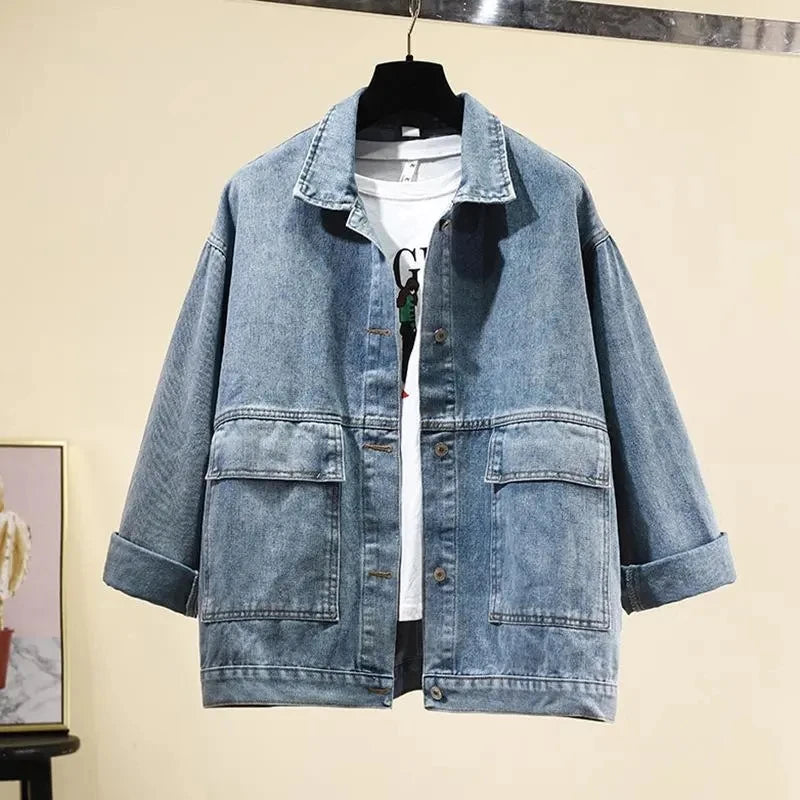 Loose Student Denim Jacket