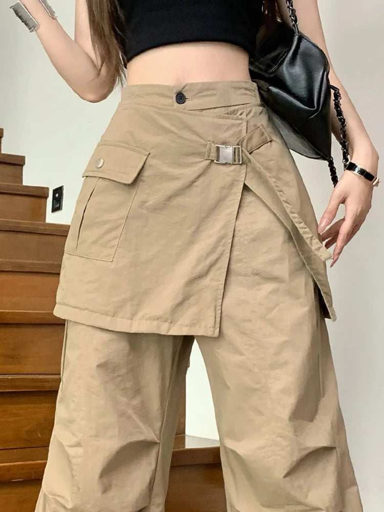 High Waist Irregular Wide Leg Pants – Straight Fashion Trousers