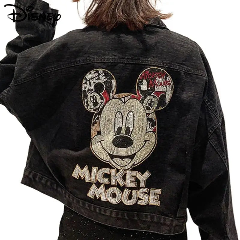 Cartoon Denim Jacket – Loose Fit Couples Style