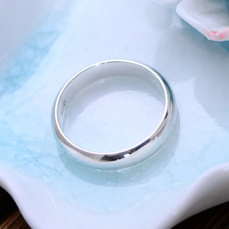 925 Silver Couples Smooth Ring