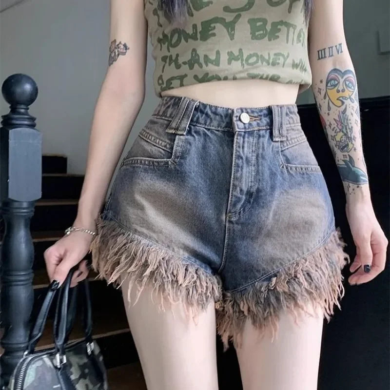 Baggy Loose Denim Shorts – Outdoor Summer Wear