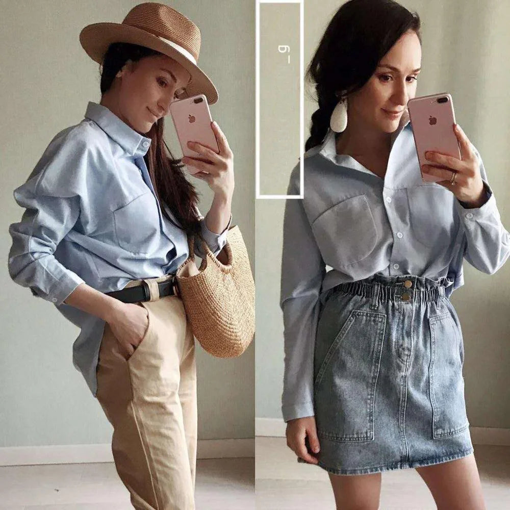 Long Sleeve Blouse – Vintage Style Summer Top