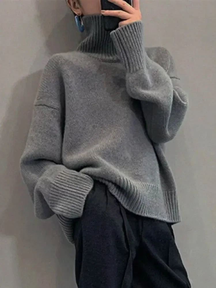 Striped Hole Crop Sweater — Zipper Detail