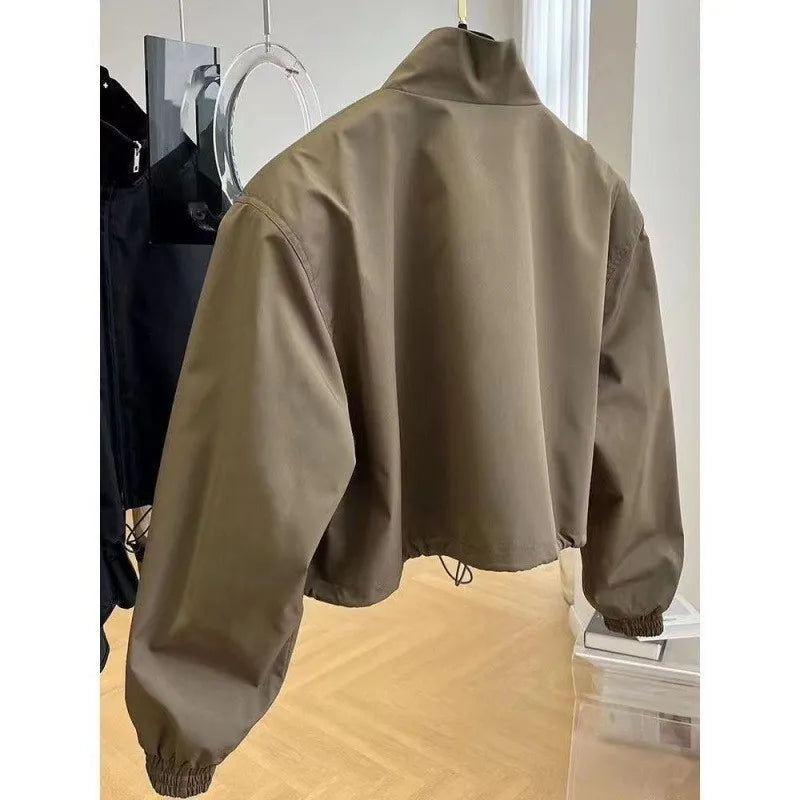 Stand Collar Jacket – Elegant & Smart Fit
