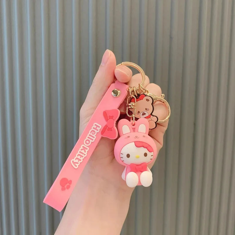 Sanrio Character Keychain – Kuromi, Cinnamoroll, Hello Kitty, My Melody