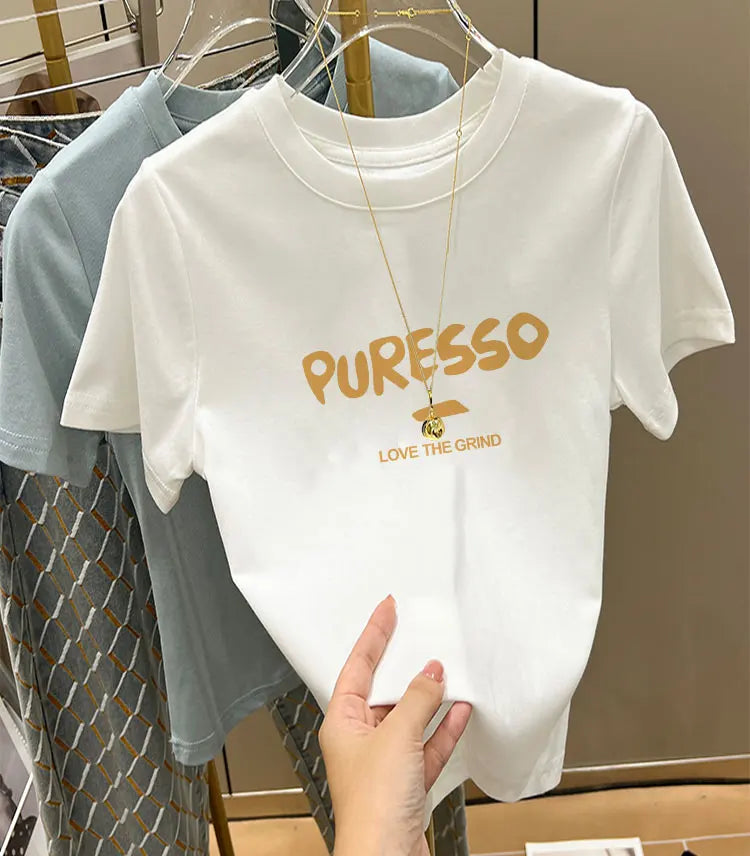 White Cotton Tee – Loose Summer Fit