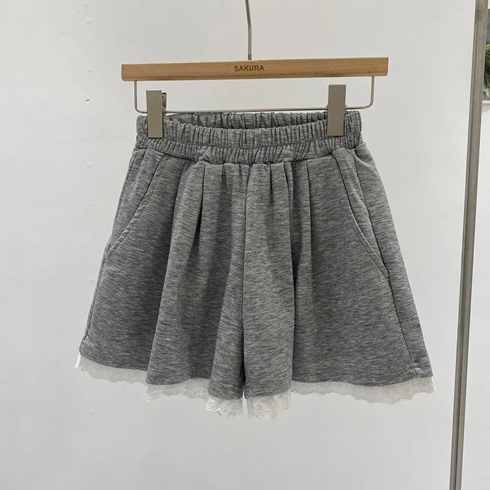 Patchwork Vintage Short Pants – Sweet Lace Streetwear