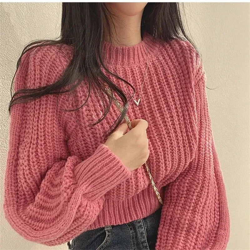 Khaki Striped Patchwork Pullover — Festive Knit