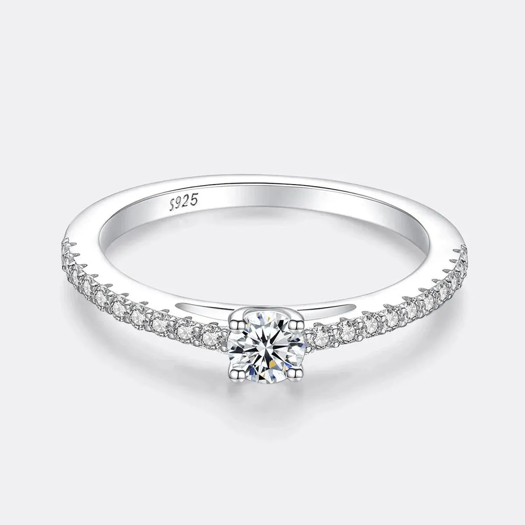 925 Silver Moissanite Ring