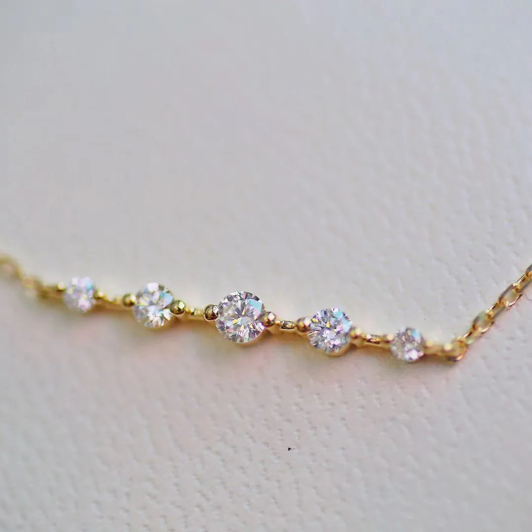 925 Sterling Silver Shiny Zircon Bracelet