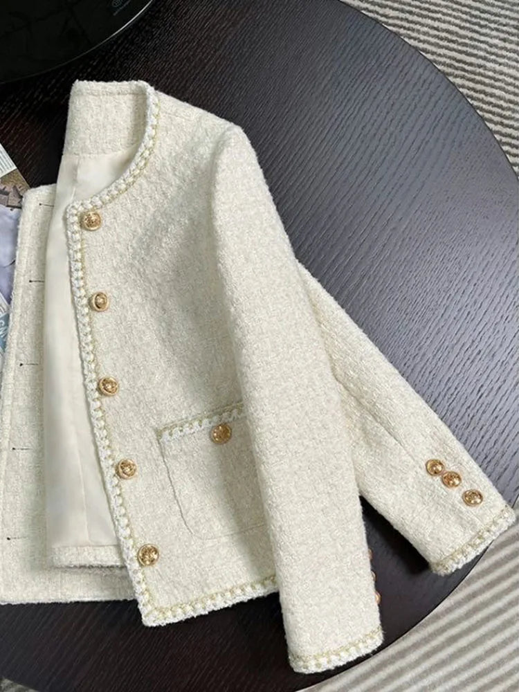 White Tweed Jacket – Chic & Sweet