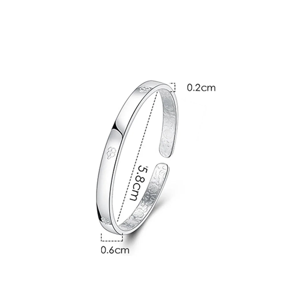 925 Sterling Silver Clover Luxury Bracelet