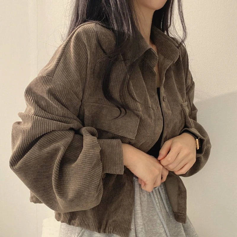 Corduroy Shirt Jacket – Vintage Short Fit