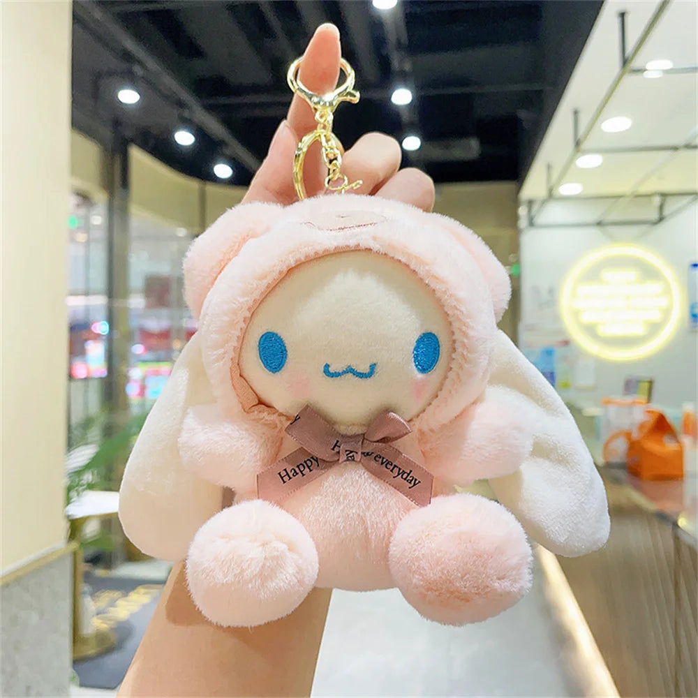 Sanrio Kuromi Plush Keychain – Cute Figure Bag/Car Pendant