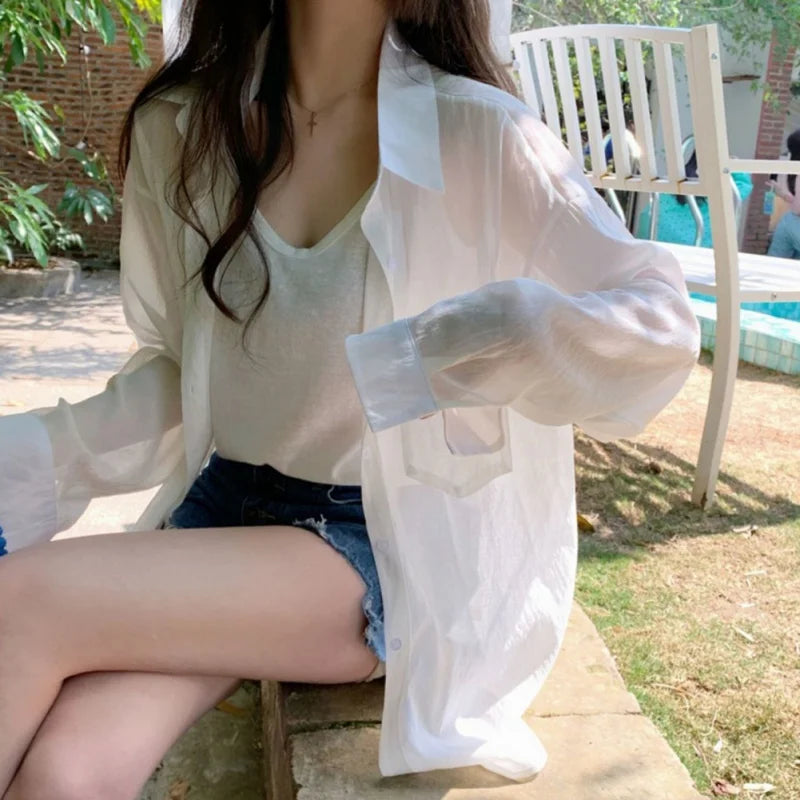 Versatile Summer Sunscreen Shirt – Wrinkle-Resistant Cardigan