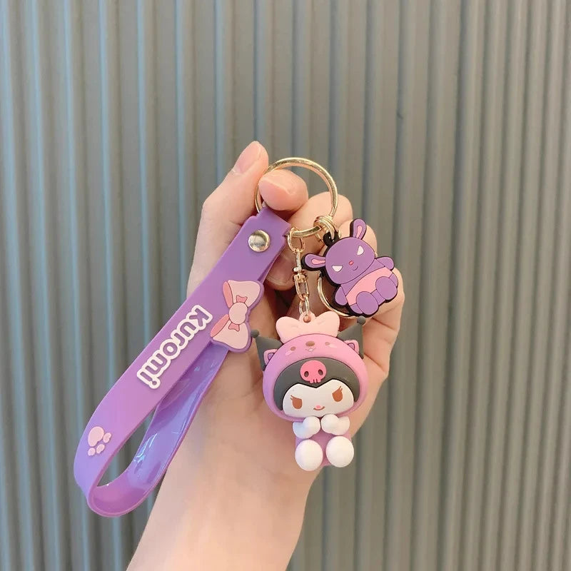 Sanrio Character Keychain – Kuromi, Cinnamoroll, Hello Kitty, My Melody