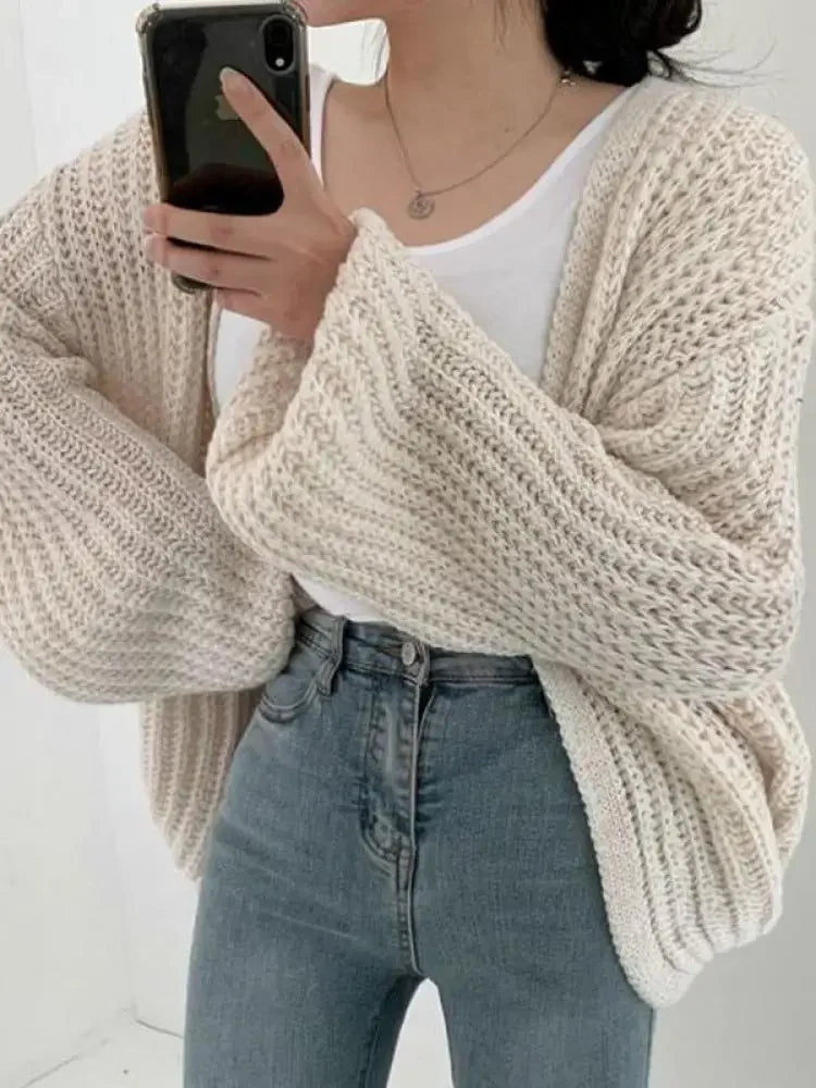 Striped Cardigan Sweater – Casual Coat Knitwear