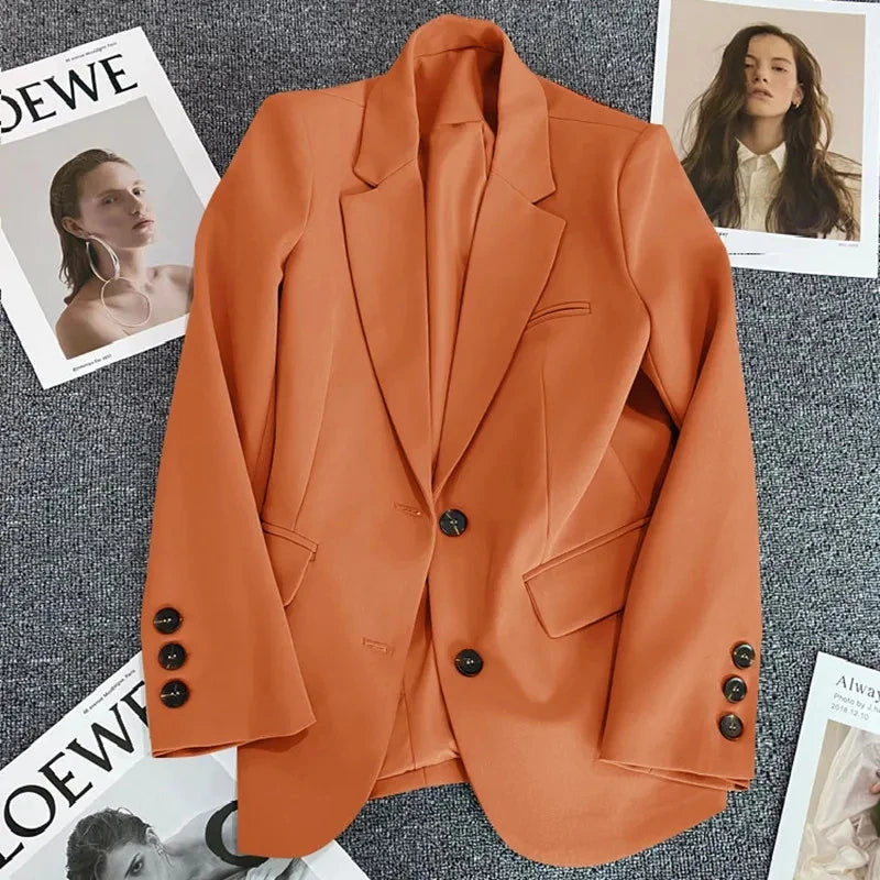 Stripe Blazer Jacket – Casual Office Style