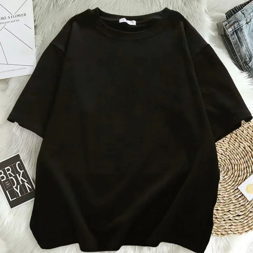 Gothic Short Sleeve T-Shirt – Oversized Streetwear Top