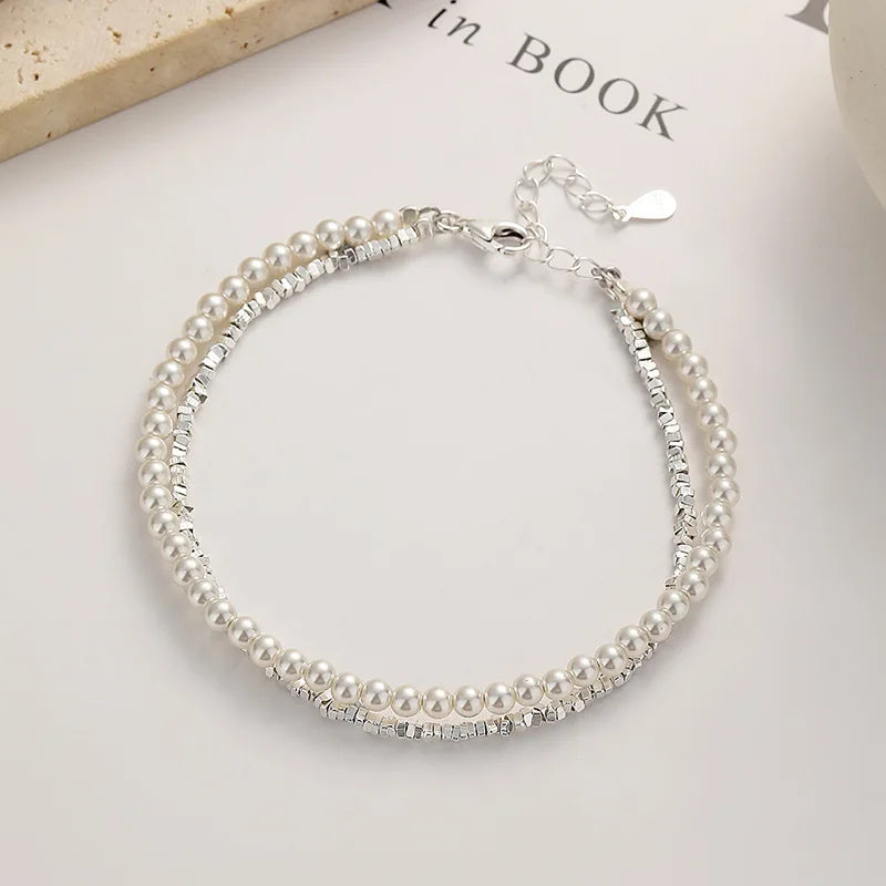 925 Sterling Silver Zircon Bow Bracelet