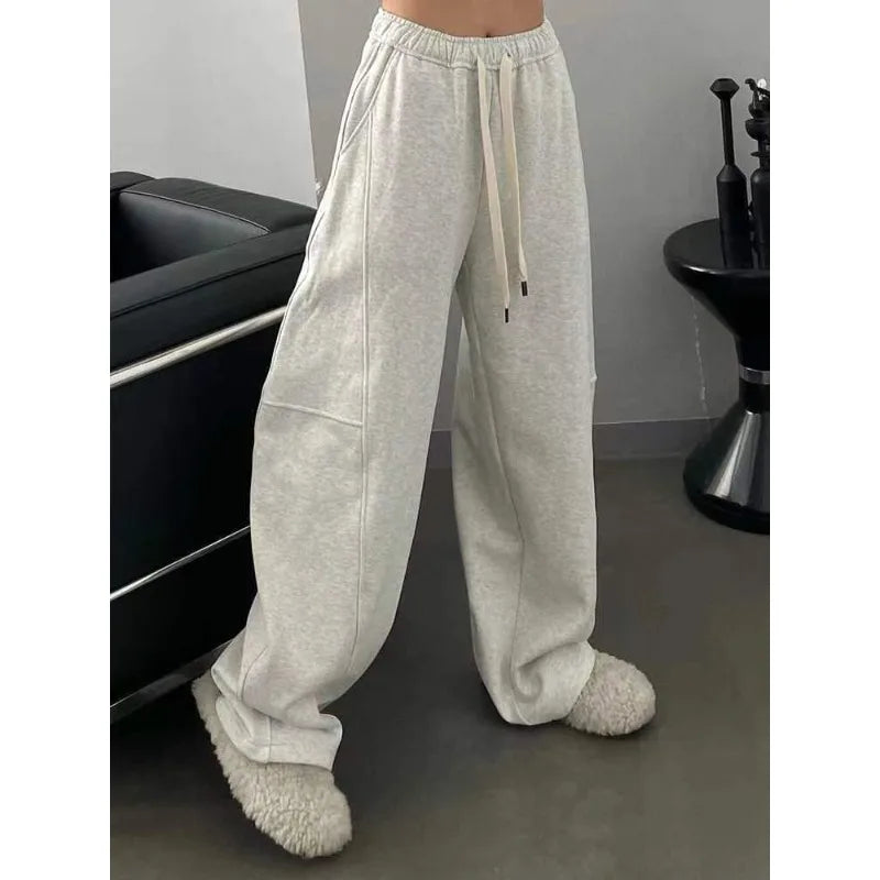 Vintage Oversized Sweatpants – High Waist Baggy Jogger Style
