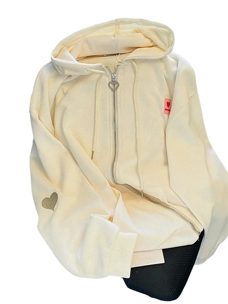 Embroidered Hoodie – Zip-Up Streetwear Top
