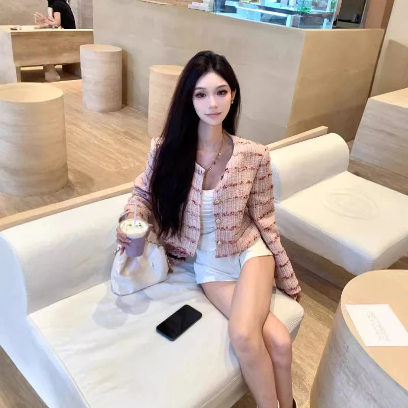 French Style Short Jacket – Elegant & Soft