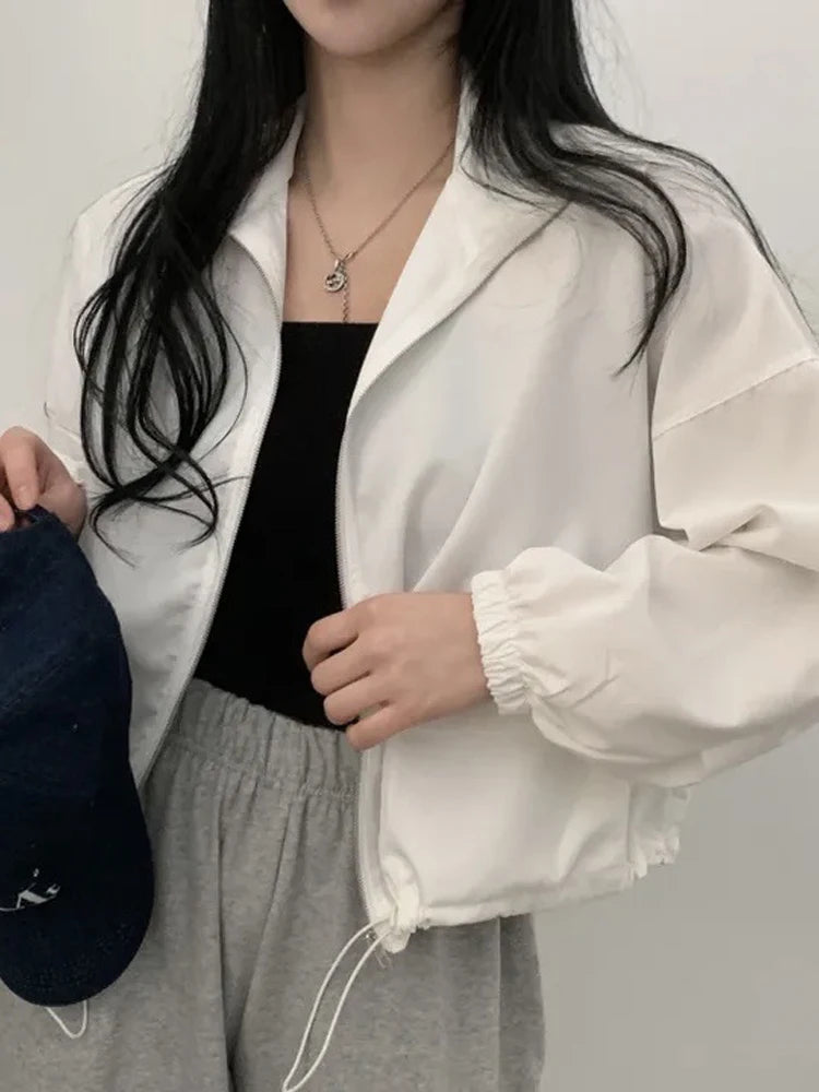 Vintage Baseball Coat – Loose Fit Zip-Up Jacket