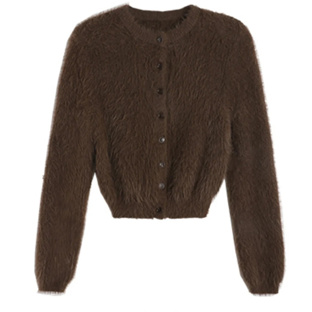 Mock-Neck Rib Knit — Slim Pullover
