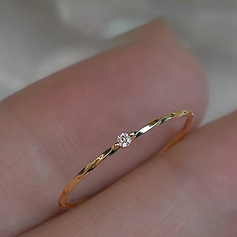 925 Silver Minimalist Twine Ring