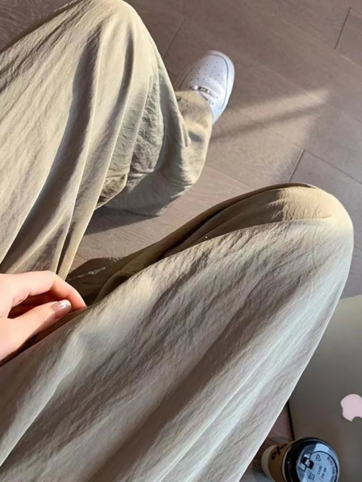 Wide Leg Cotton Pants – Loose Comfortable Long Trousers