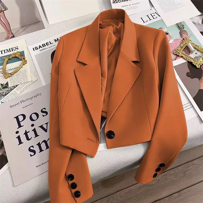 One-Button Blazer – Long Sleeve Minimalist Fit