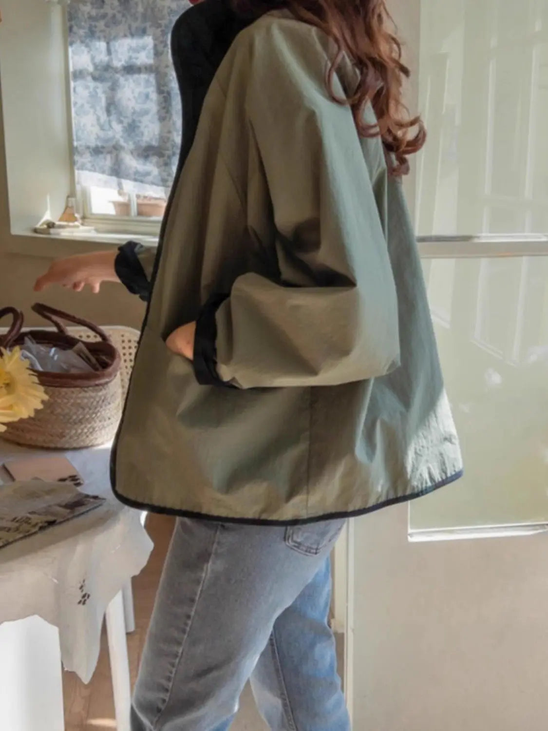 Double-Sided Short Jacket – Casual Spring Workwear