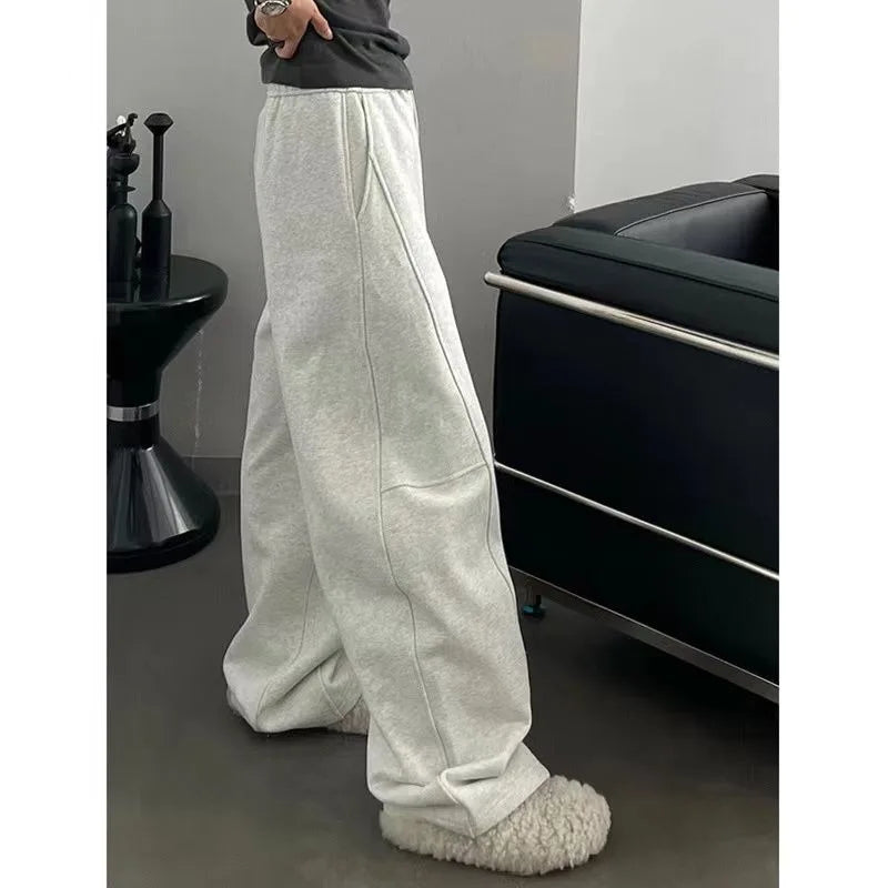 Vintage Oversized Sweatpants – High Waist Baggy Jogger Style