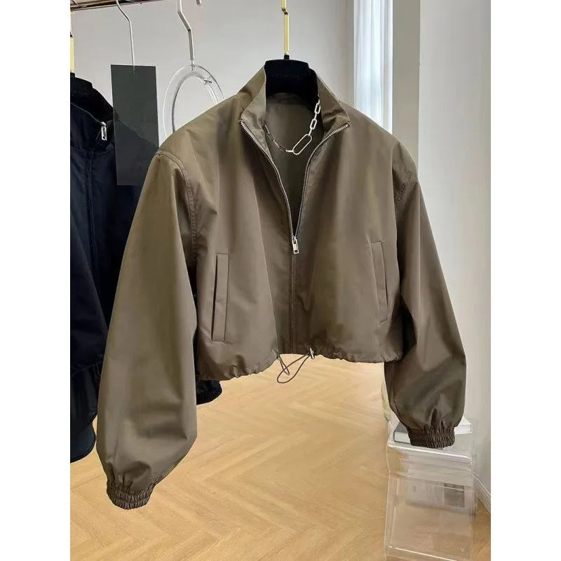 Stand Collar Jacket – Elegant & Smart Fit