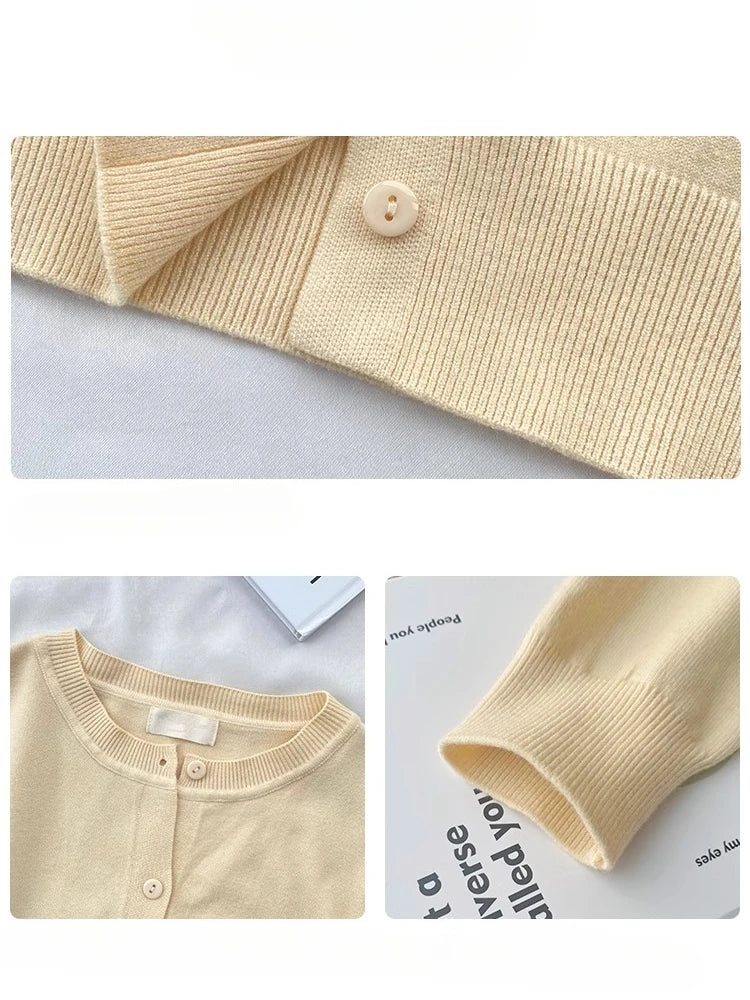 Slim Fit Knit Cardigan – Long Sleeve Soft Casual